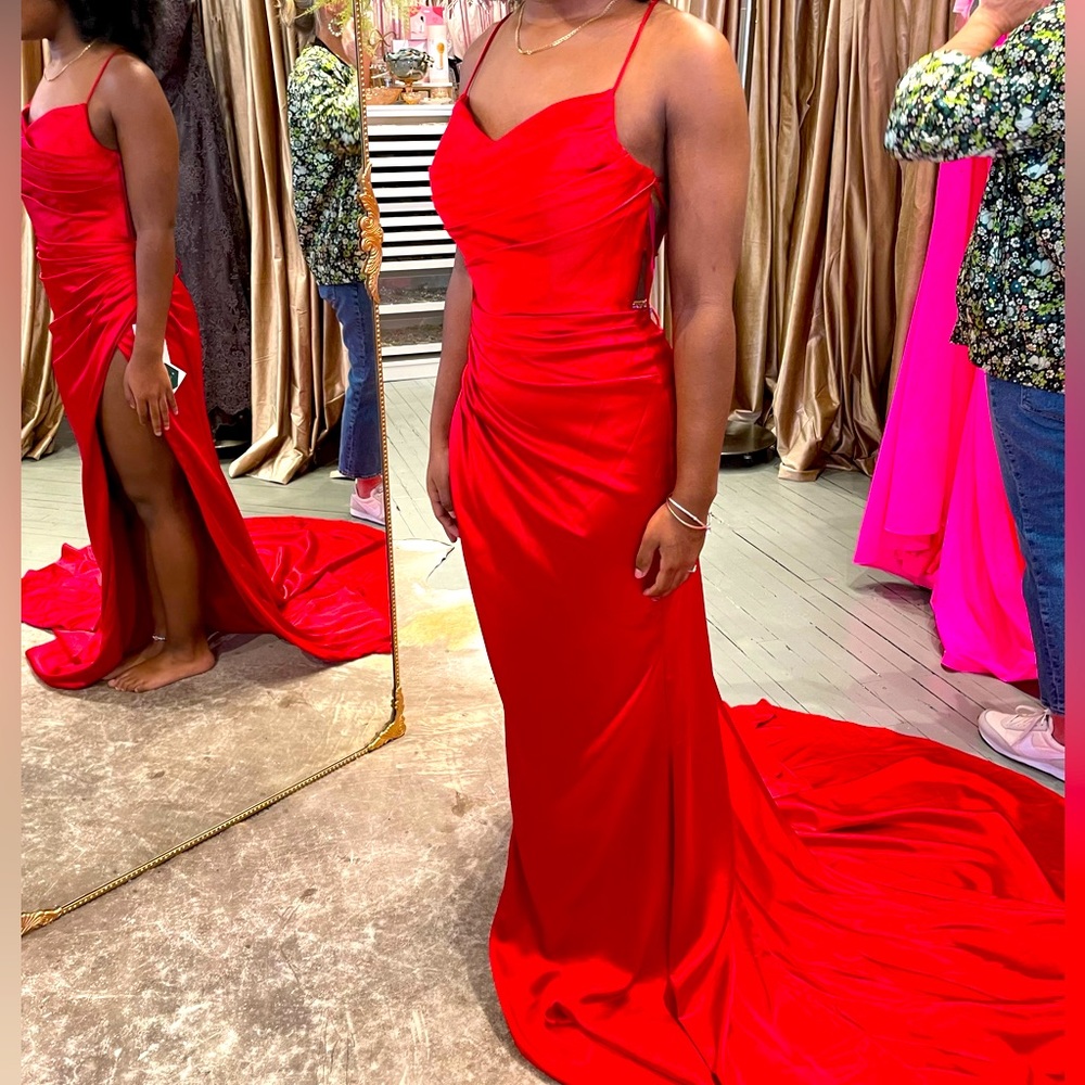 Red prom dress